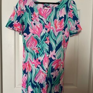 Lily Pulitzer sz Med short sleeve print dress